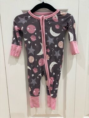 Little Sleepies Night Star Moon Bamboo Newborn Onesie